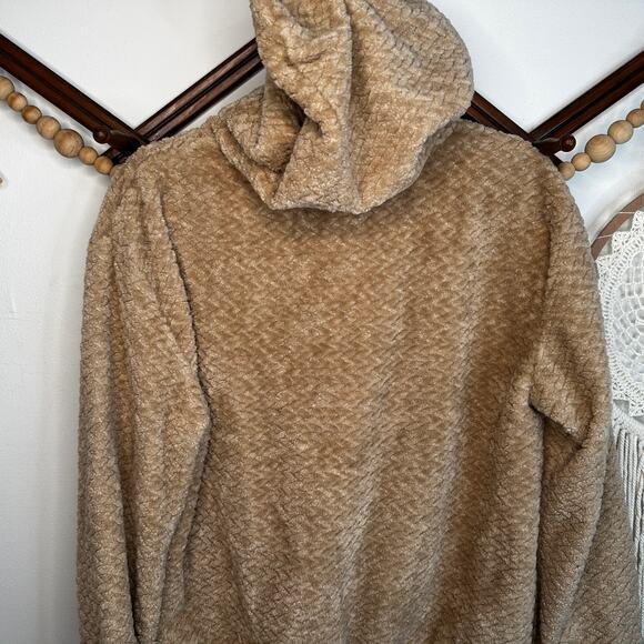 Champion Tan Sherpa Hooded Jacket - Picture 3 of 4